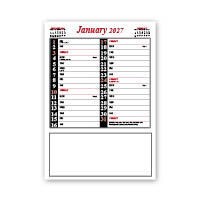 Red & Black Memo Postal Saver Calendar