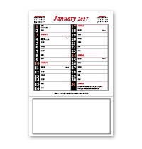 Red & Black Memo Calendar