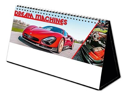 Dream Machines Premium Lined Easel Desk Calendar
