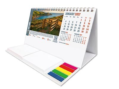 Countryside Walks Note Station Desk Calendar