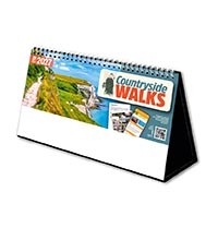 Countryside Walks Premium Lined Easel Desk Calendar