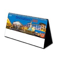 Destinations360 Premium Lined Easel Desk Calendar