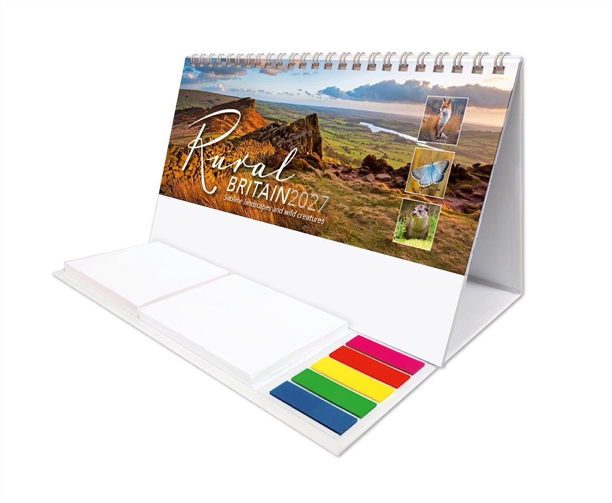 Rural Britain Note Station Desk Calendar 
