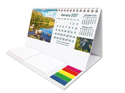 Rural Britain Note Station Desk Calendar 