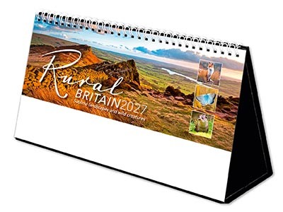 Rural Britain Premium Lined Easel Desk Calendar