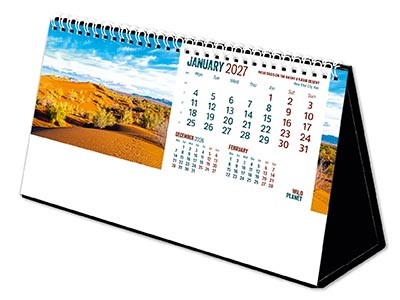 Wild Planet Premium Lined Easel Desk Calendar