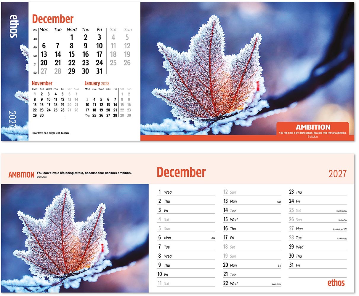 Ethos Note Station Desk Calendar