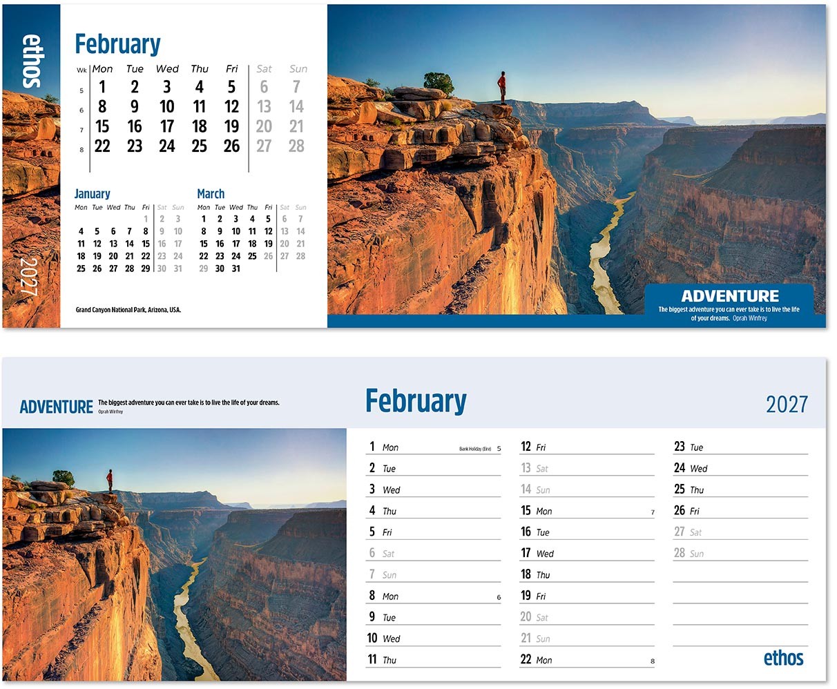 Ethos Desk Calendar