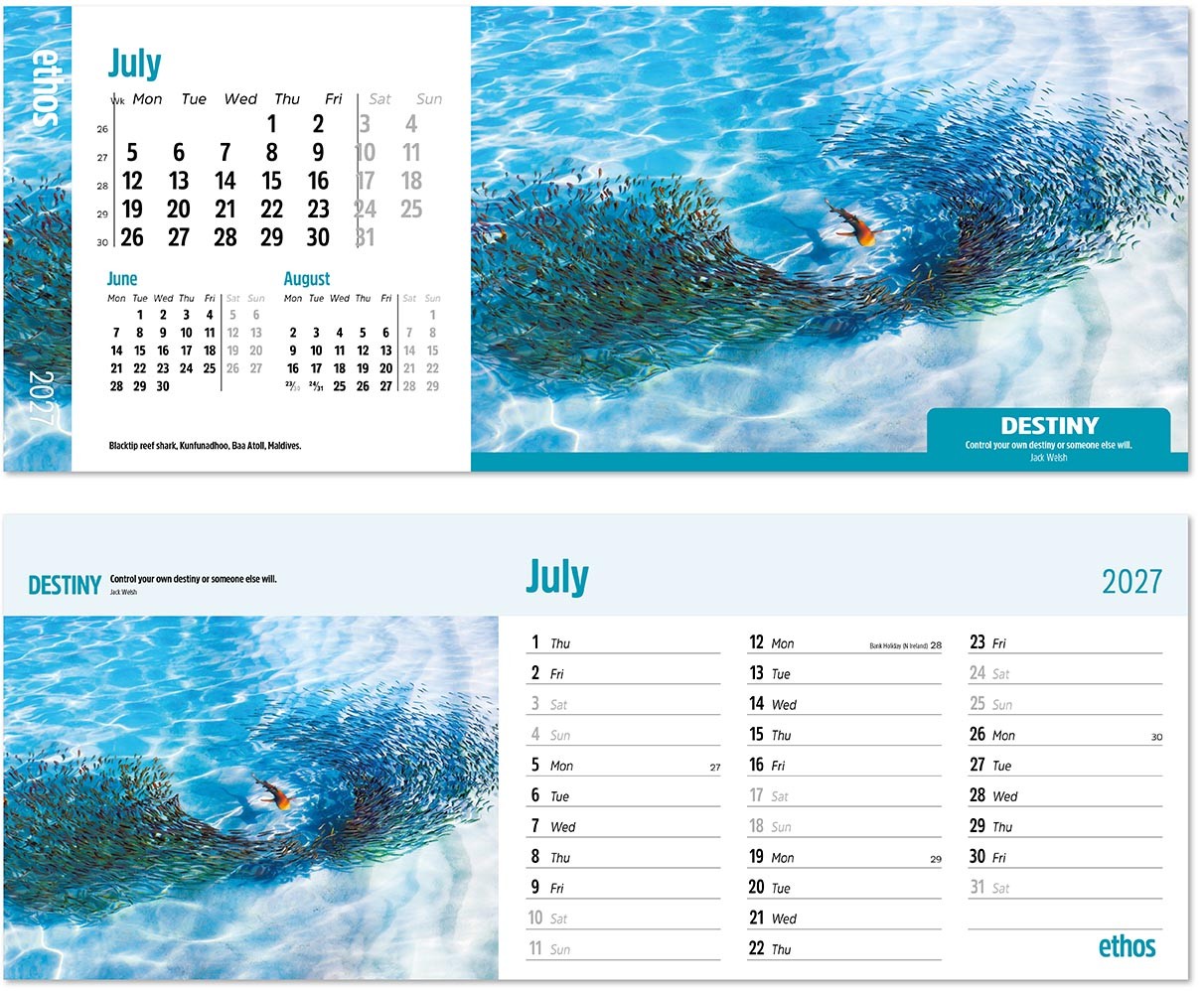 Ethos Desk Calendar