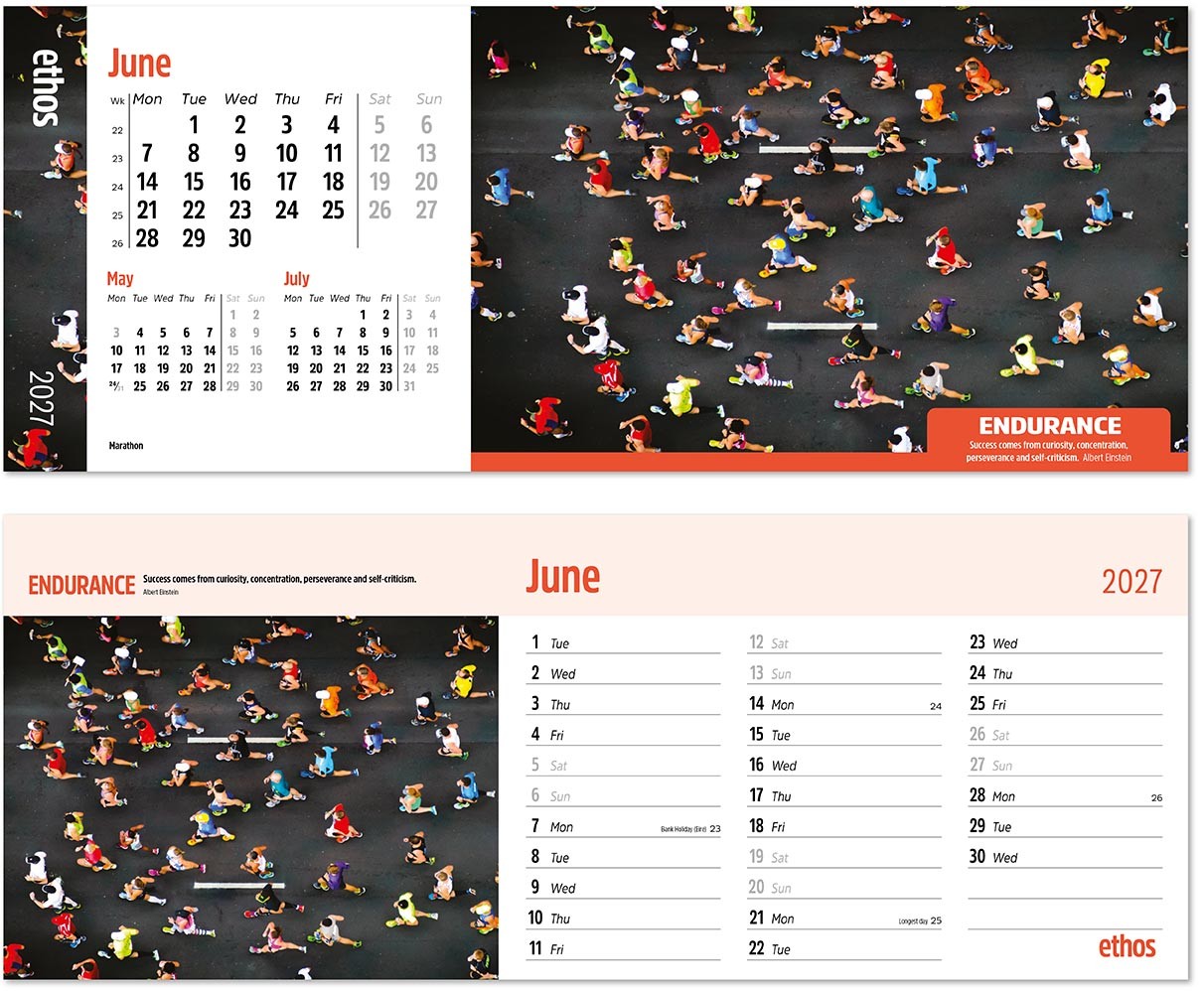 Ethos Desk Calendar