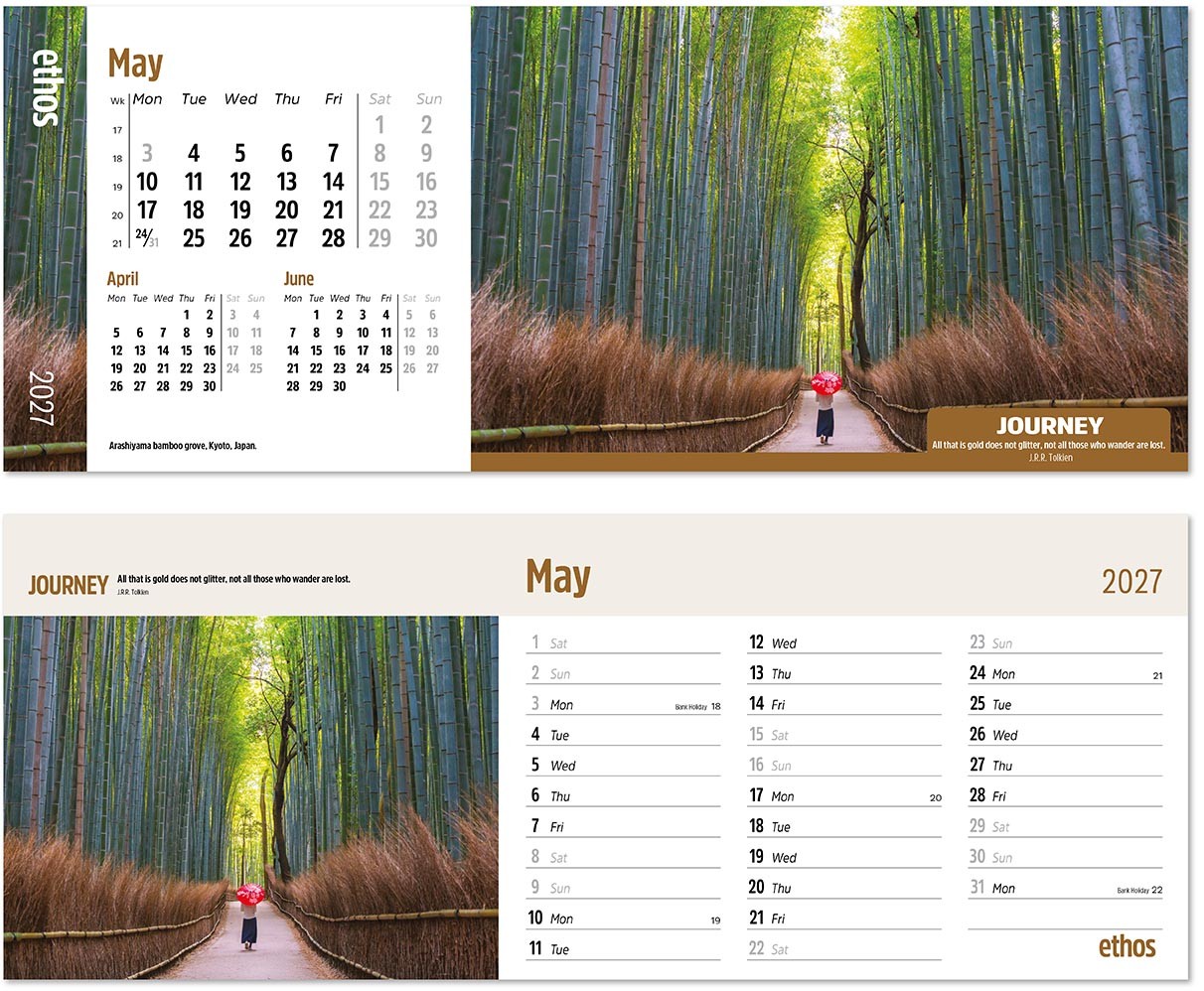 Ethos Desk Calendar