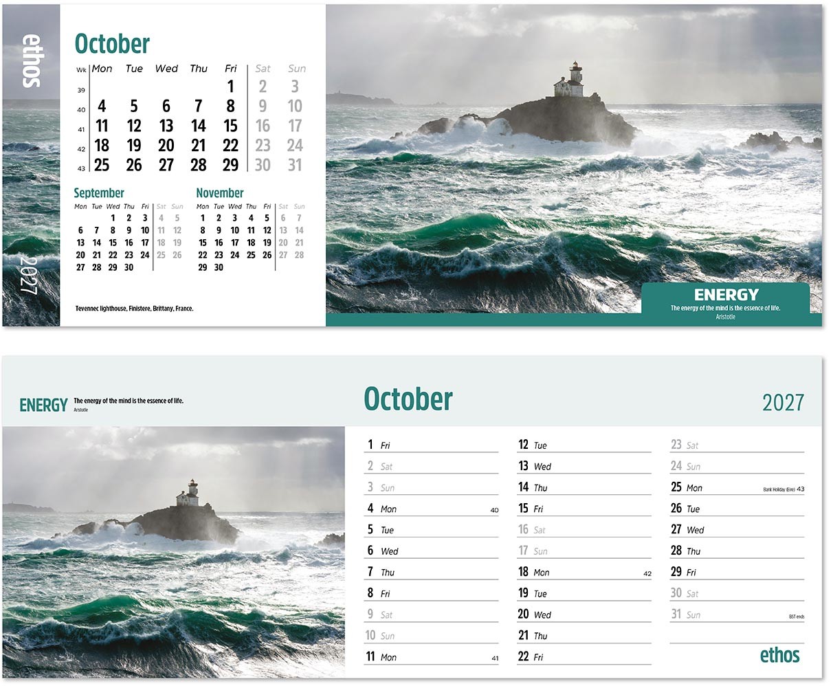Ethos Desk Calendar