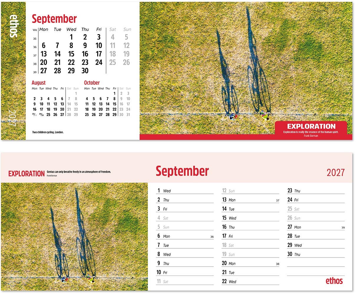 Ethos Desk Calendar