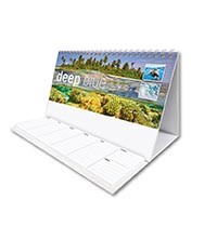 Deep Blue Task Station Desk Calendar