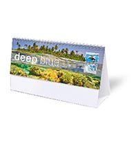 Deep Blue Desk Calendar