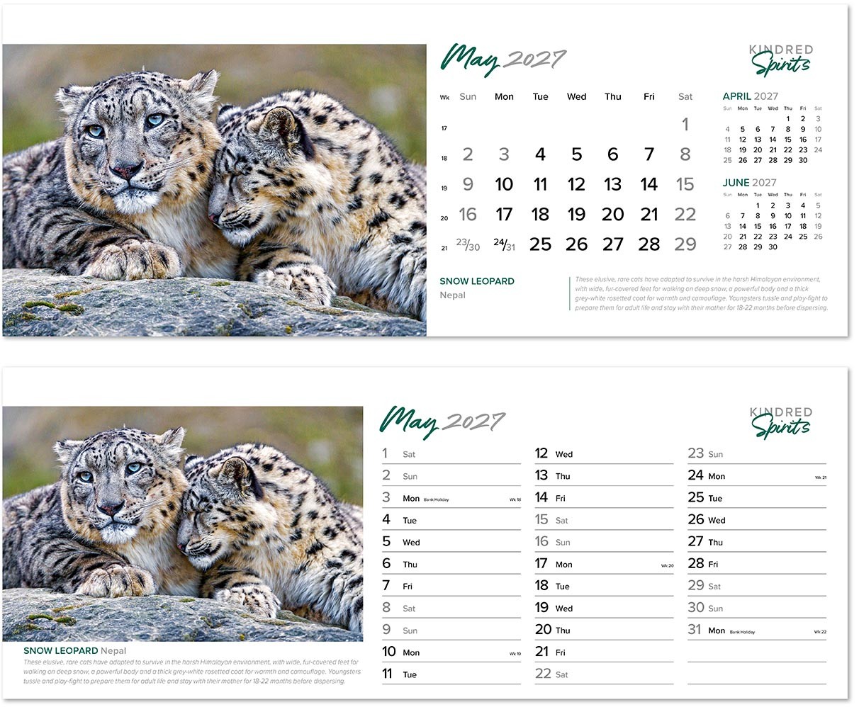 Kindred Spirits Task Station Desk Calendar