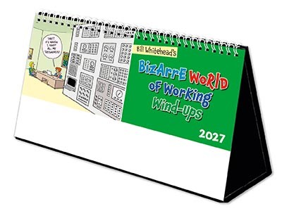 Bizarre World of Working Wind-Ups Premium Lined Easel Desk Calendar