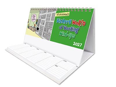 Bizarre World of Working Wind-Ups Task Station Desk Calendar