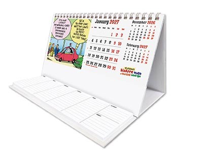 Bizarre World of Working Wind-Ups Task Station Desk Calendar