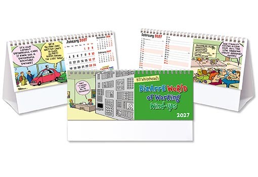 Bizarre World of Working Wind-Ups Desk Calendar