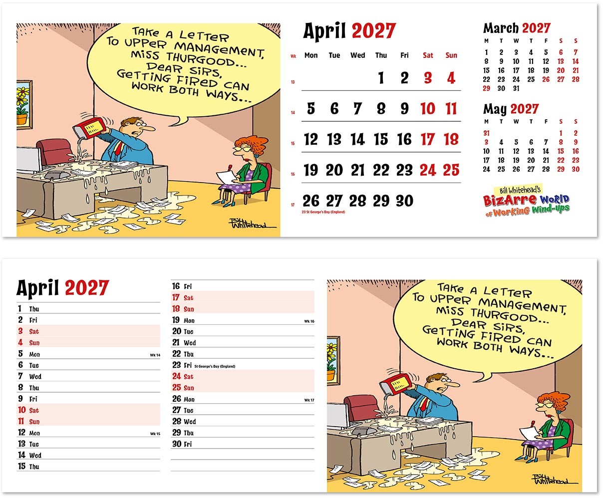 Bizarre World of Working Wind-Ups Desk Calendar