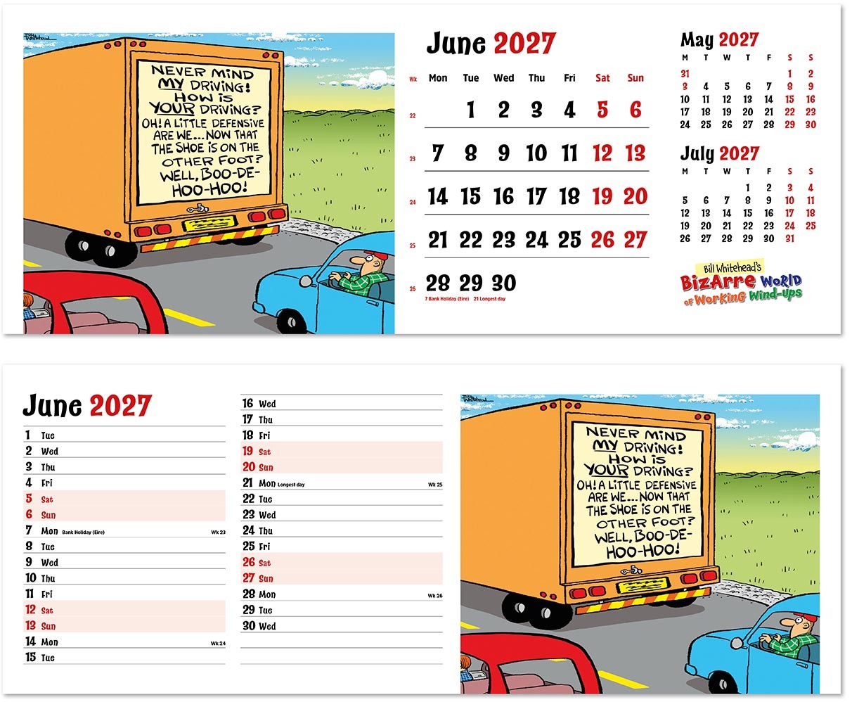 Bizarre World of Working Wind-Ups Desk Calendar
