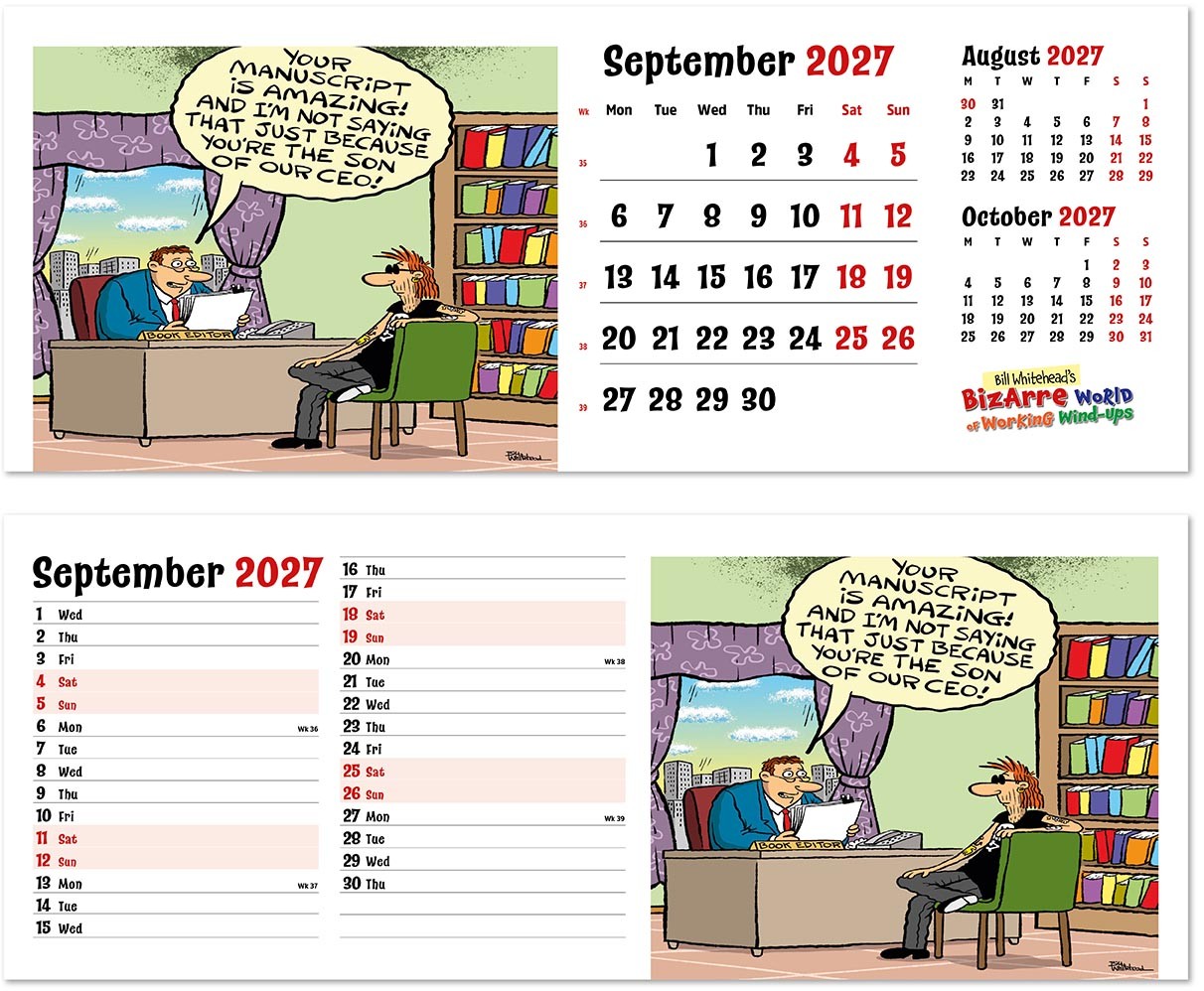 Bizarre World of Working Wind-Ups Desk Calendar