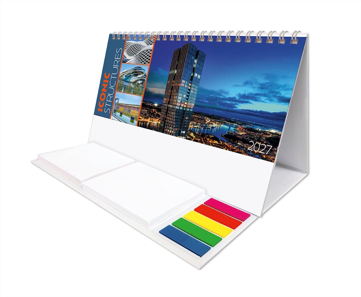 Iconic Structures Note Station Desk Calendar