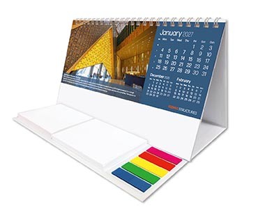Iconic Structures Note Station Desk Calendar