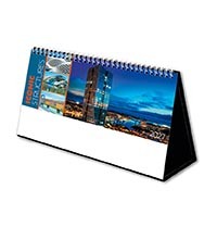 Iconic Structures Premium Lined Easel Desk Calendar