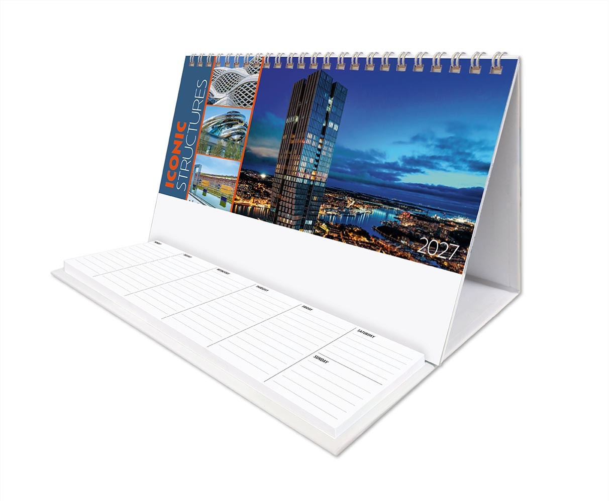 Iconic Structures Task Station Desk Calendar