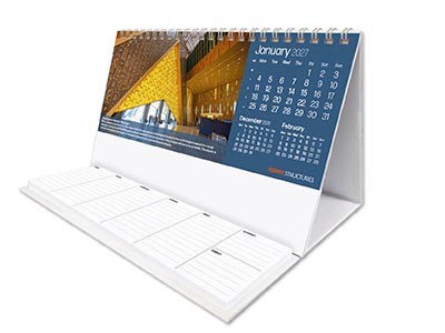 Iconic Structures Task Station Desk Calendar