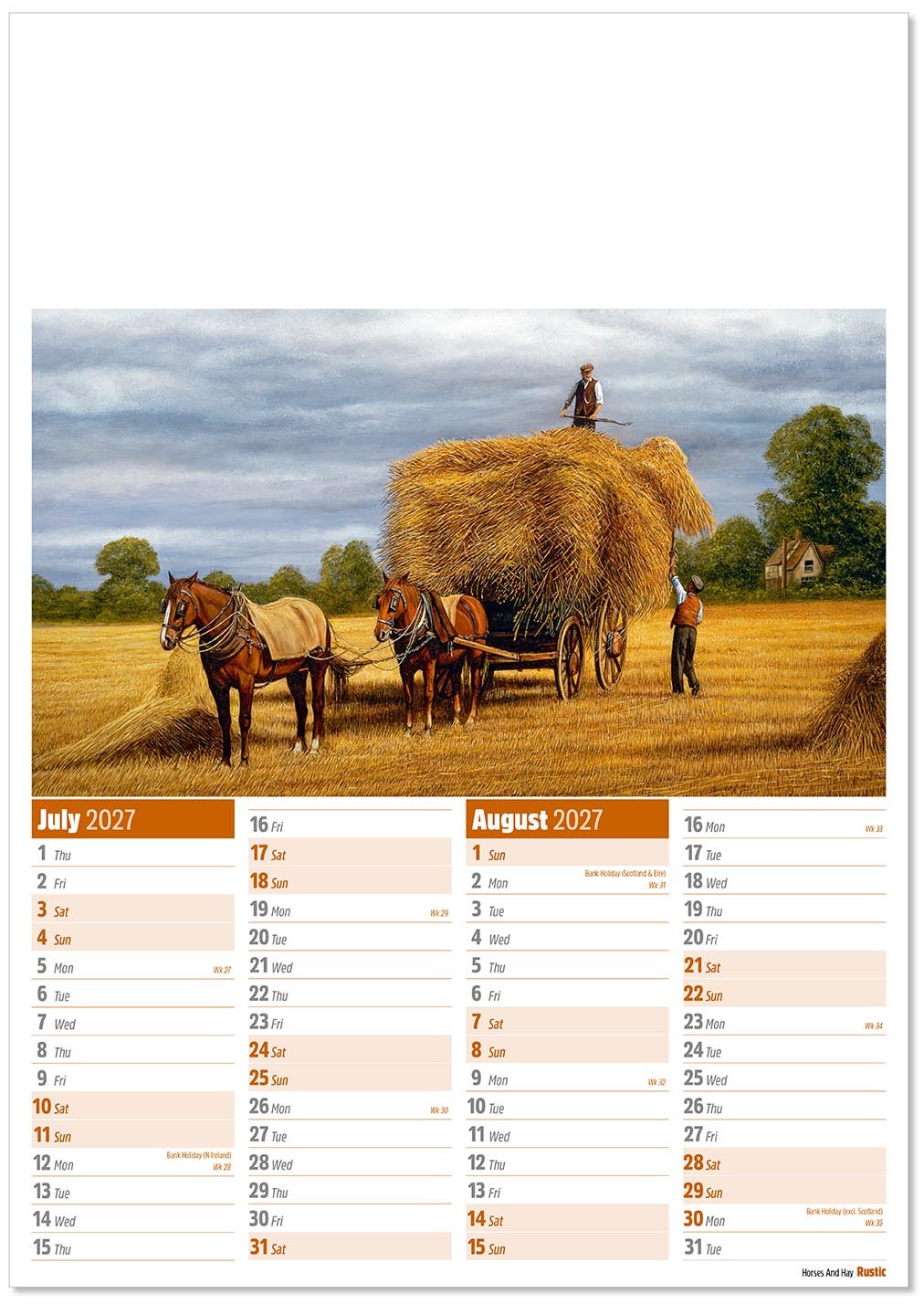 Rustic Calendar