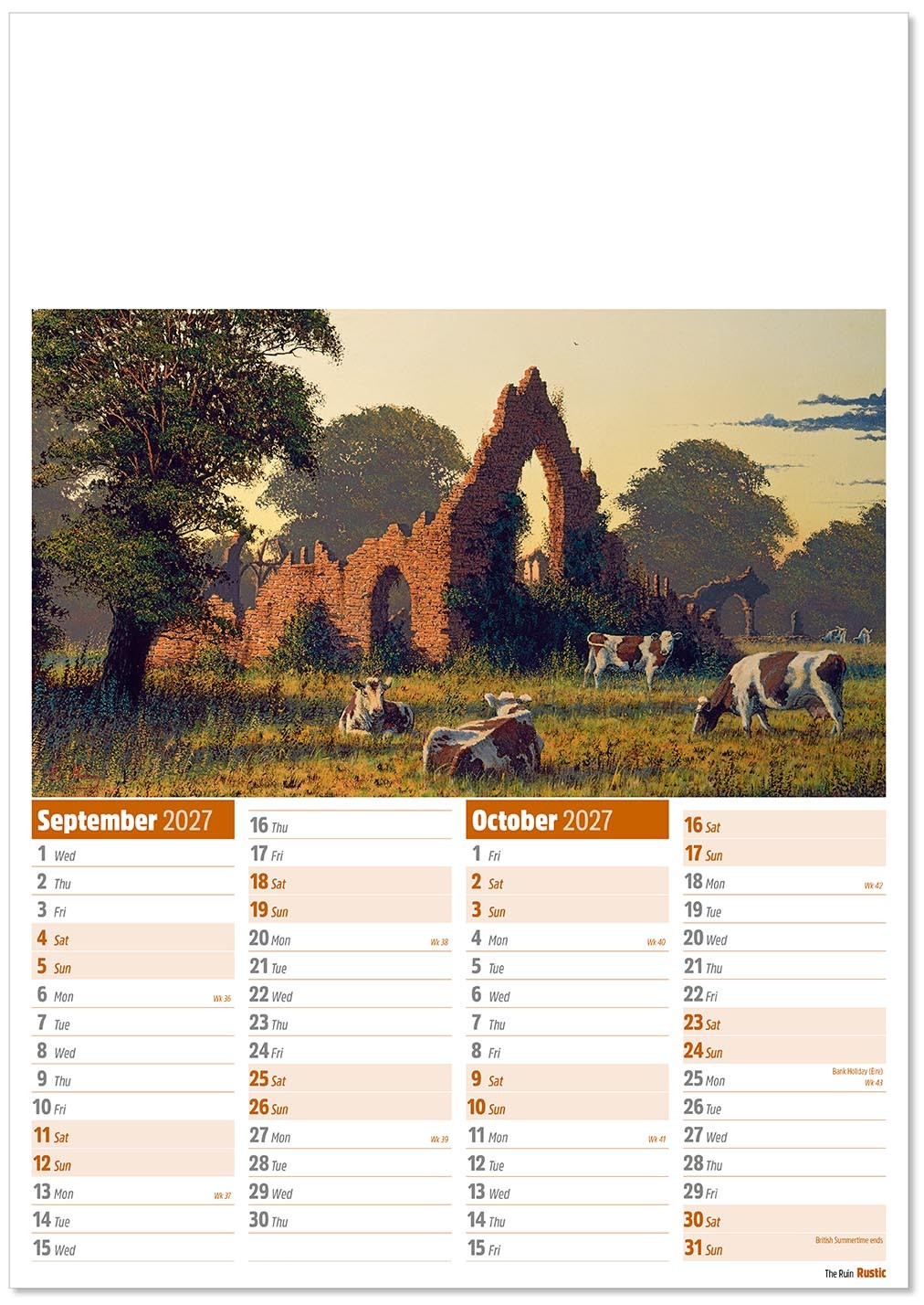 Rustic Calendar