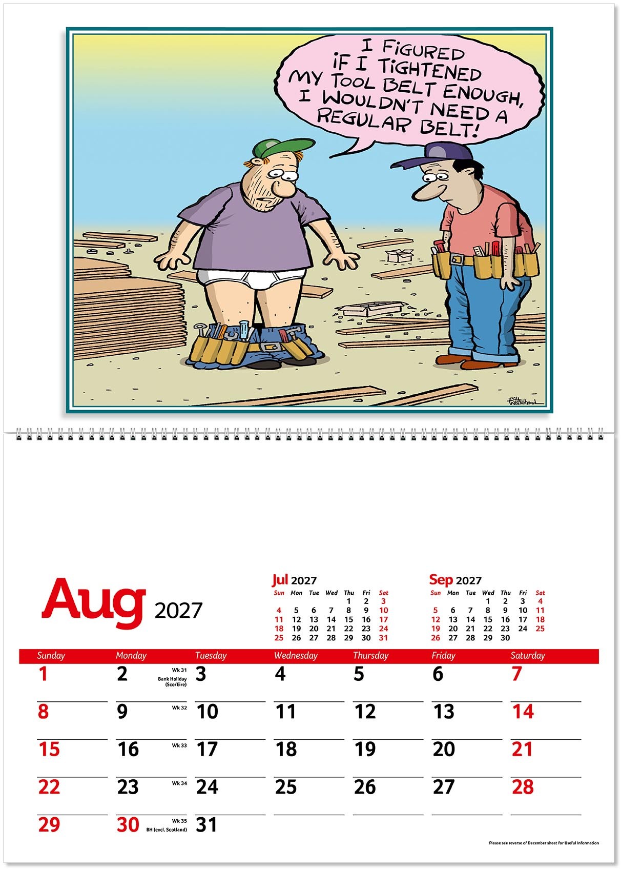 Working Wind-Ups Postage Saver Calendar