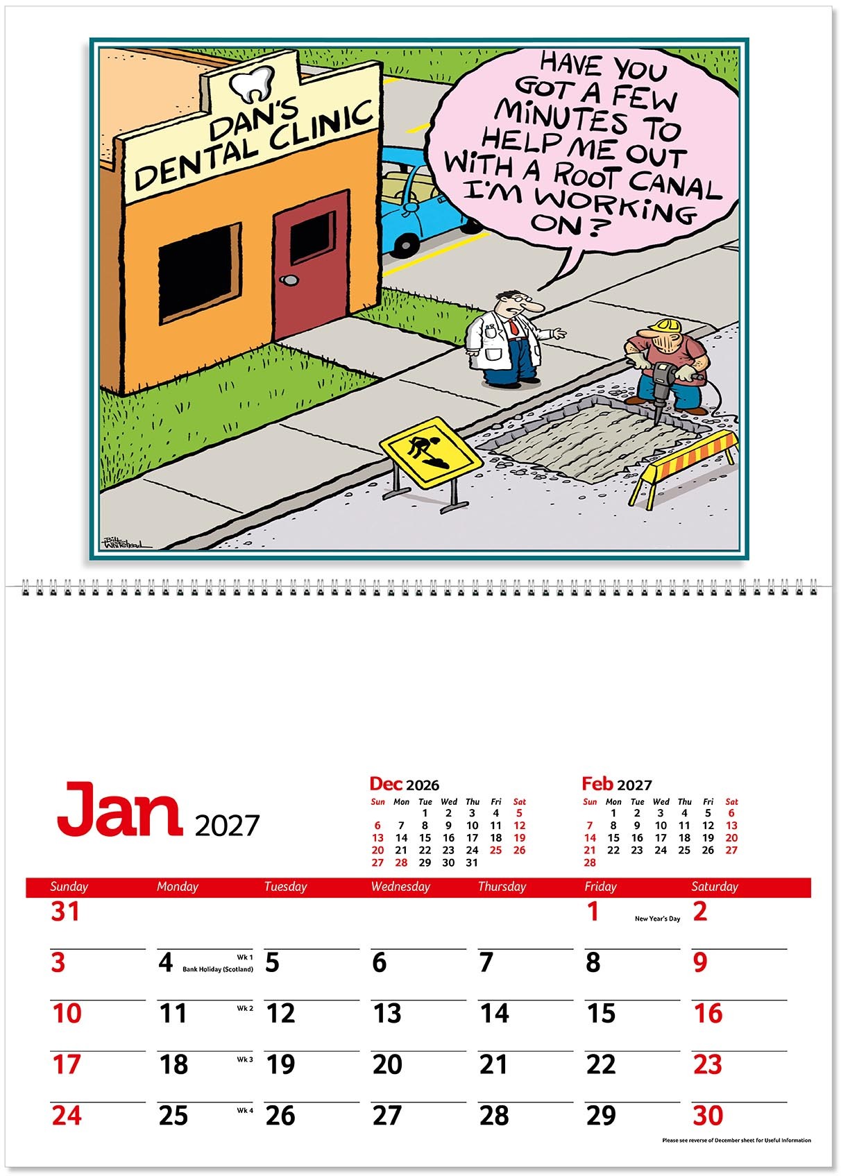 Working Wind-Ups Postage Saver Calendar