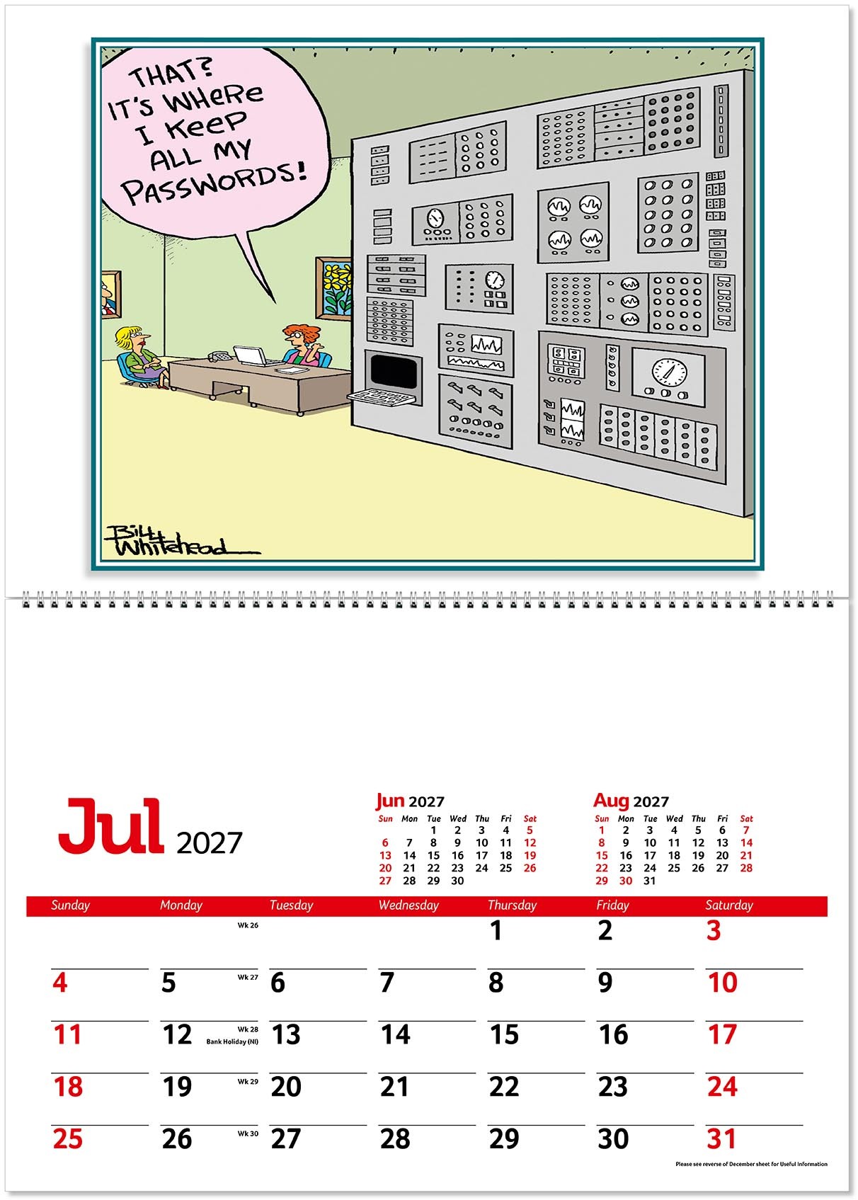 Working Wind-Ups Postage Saver Calendar