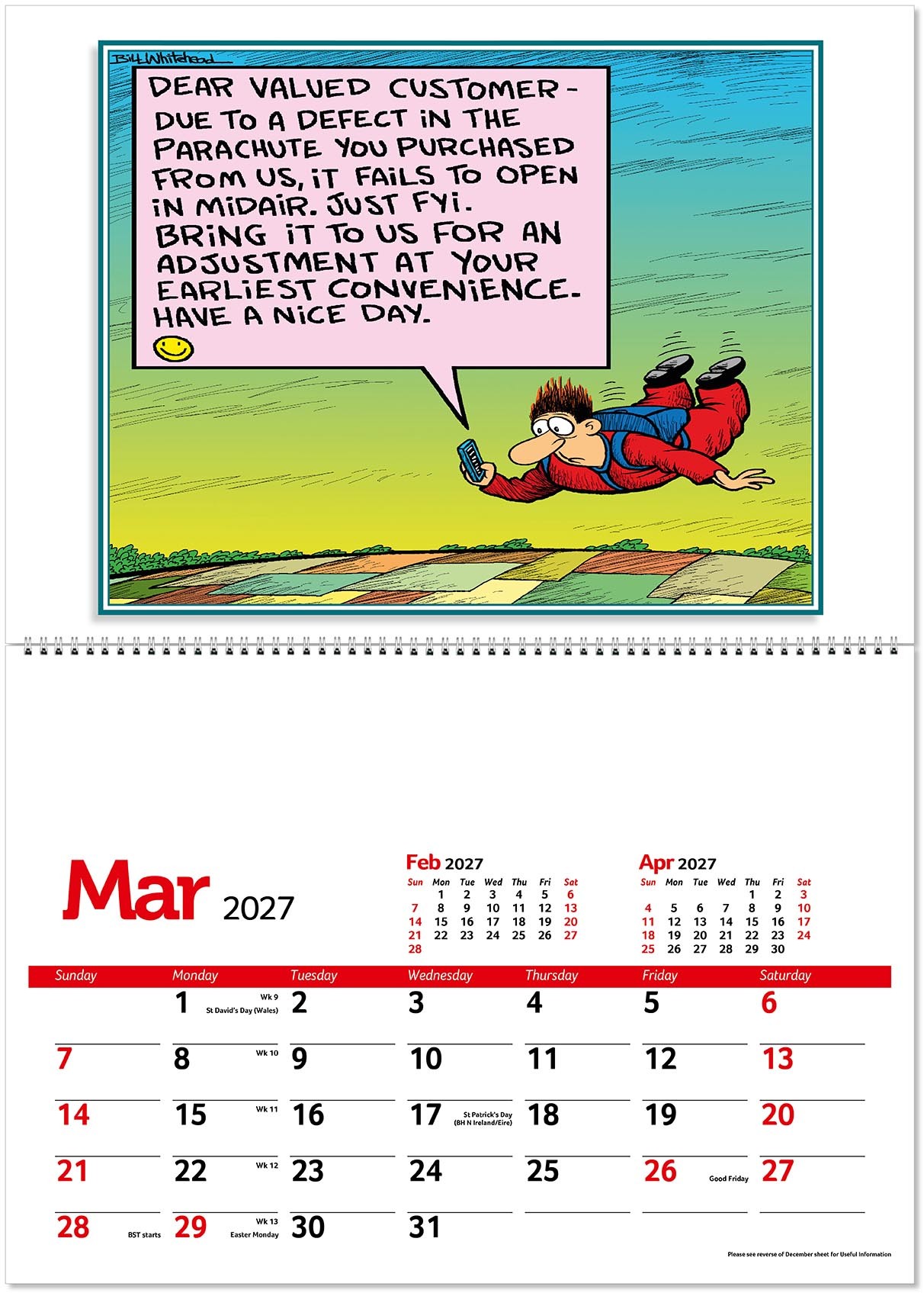 Working Wind-Ups Postage Saver Calendar
