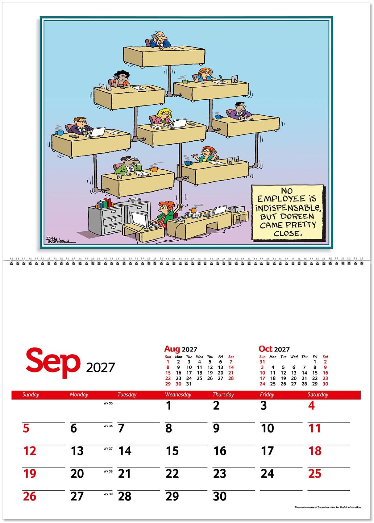 Working Wind-Ups Postage Saver Calendar