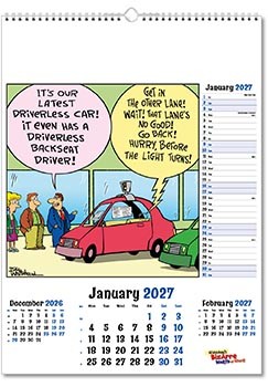 Bizarre World of Work Wall Calendar