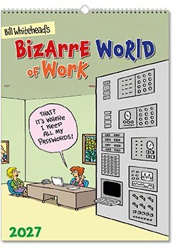 Bizarre World of Work Wall Calendar