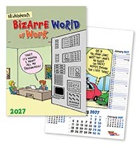 Bizarre World of Work Wall Calendar