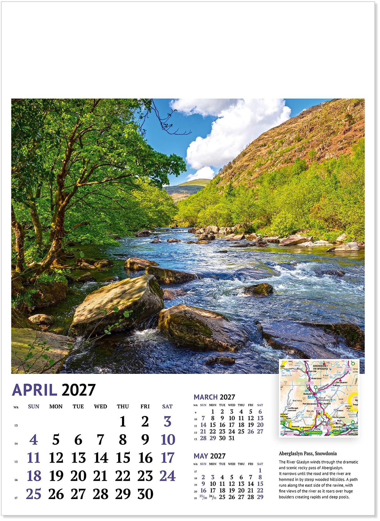 Beautiful Britain Wall Calendar