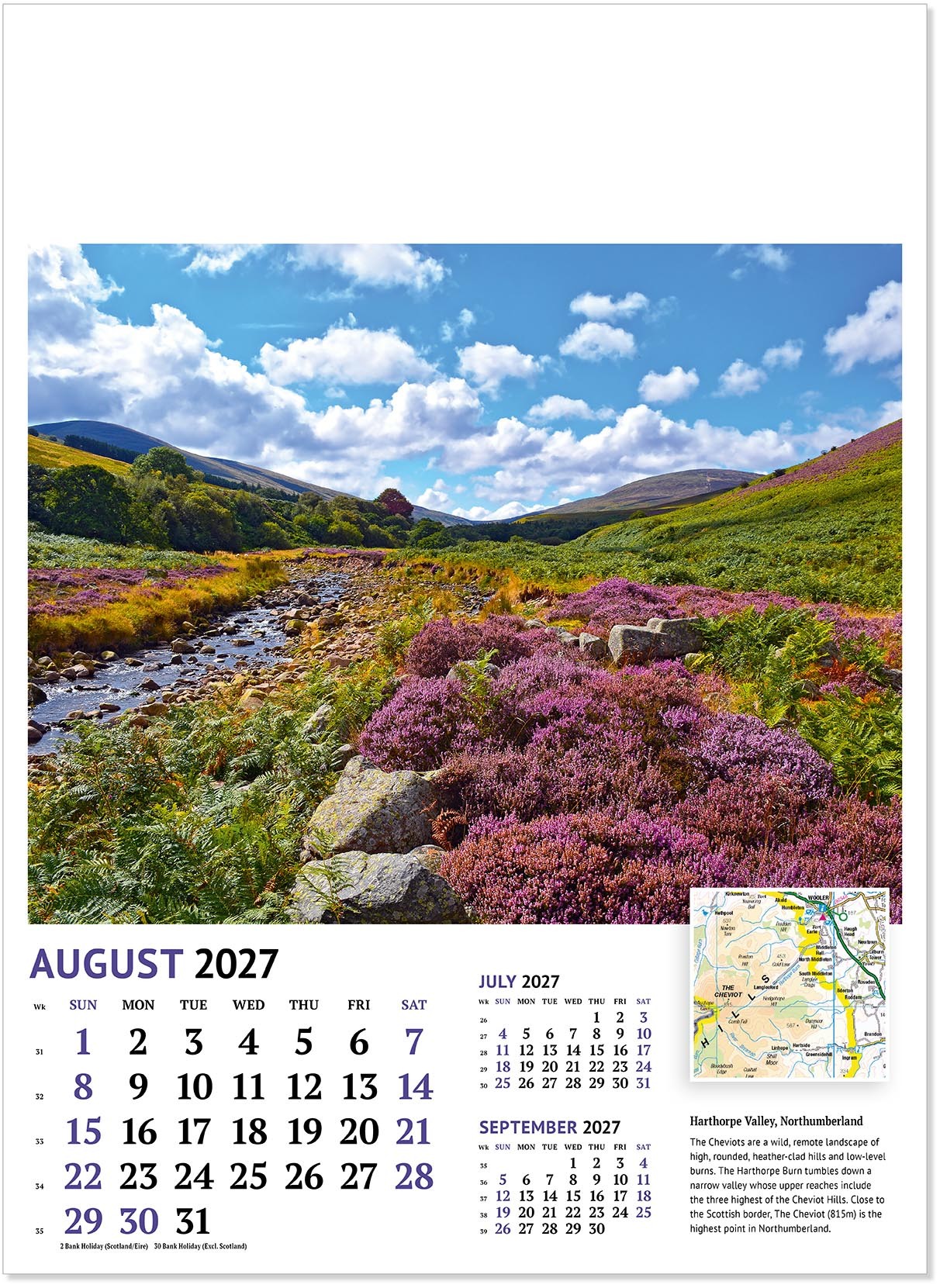 Beautiful Britain Wall Calendar