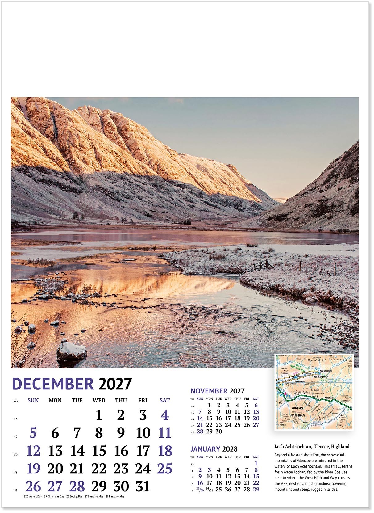 Beautiful Britain Wall Calendar