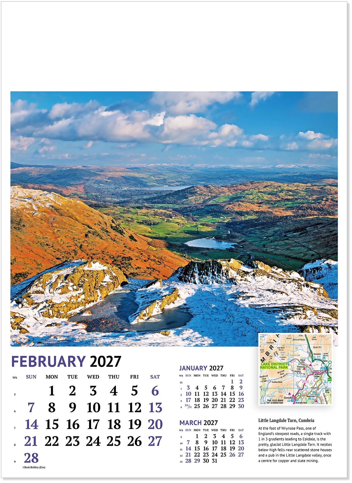 Beautiful Britain Wall Calendar