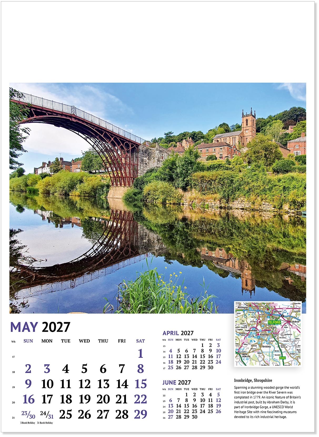 Beautiful Britain Wall Calendar