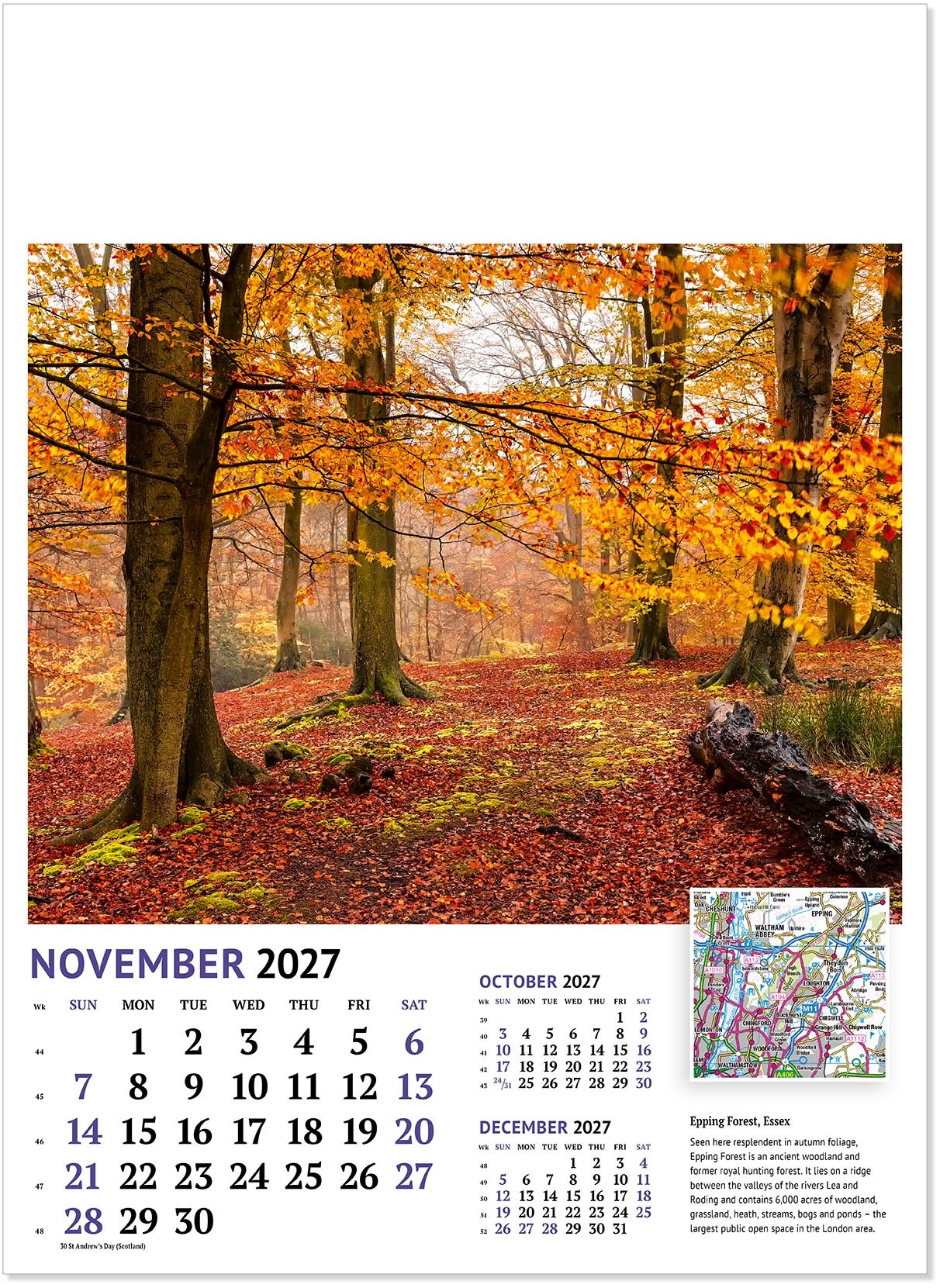 Beautiful Britain Wall Calendar