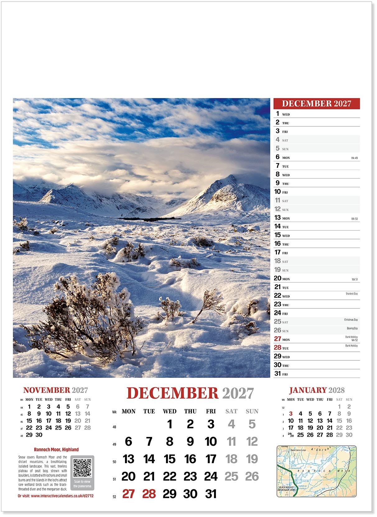 Discover Britain Wall Calendar