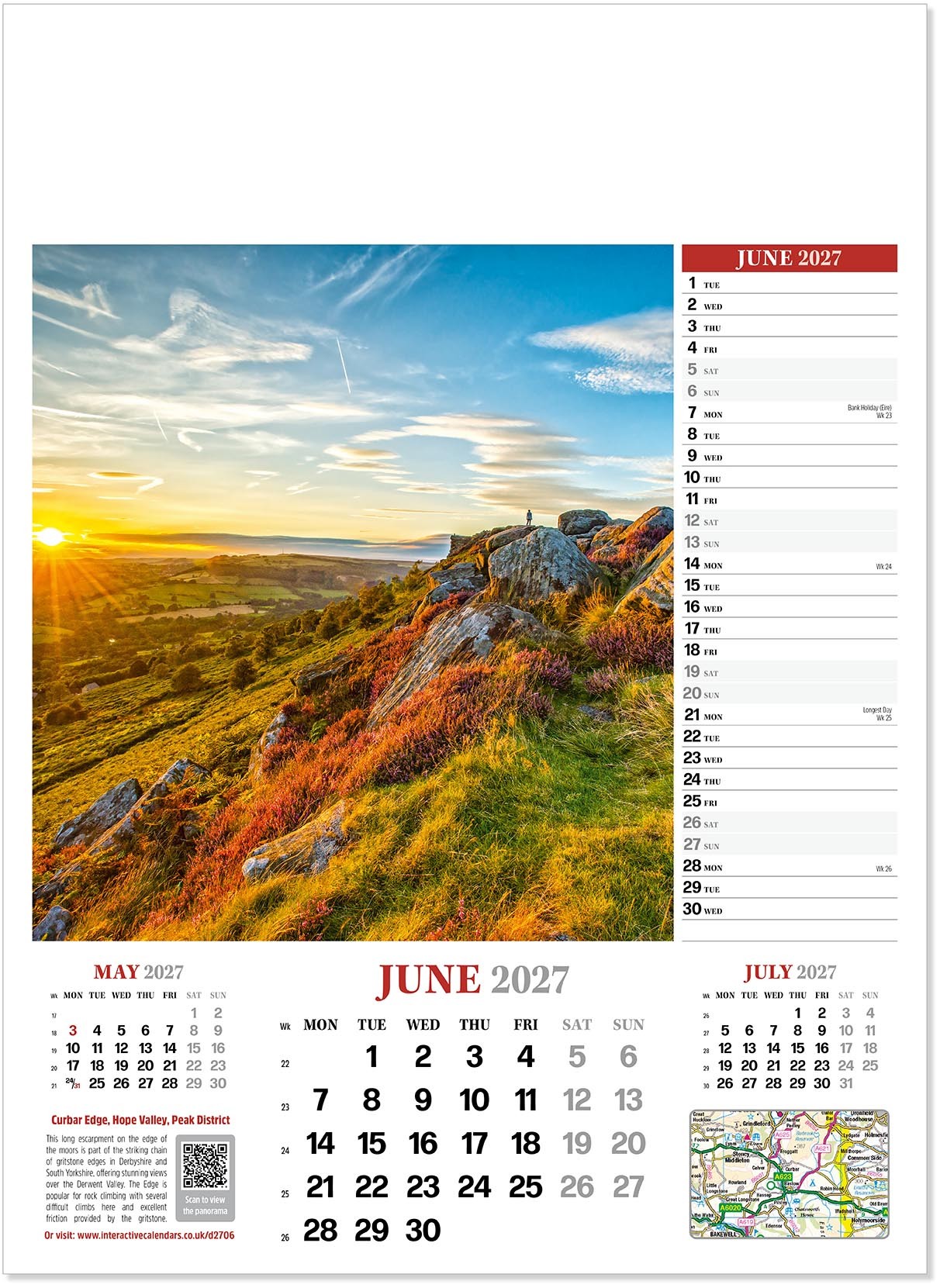 Discover Britain Wall Calendar